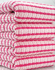 (GUAPO STRIPE) FUCHSIA STRIPES ON OFF WHITE