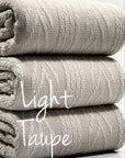 (CABLE KNIT) LIGHT TAUPE