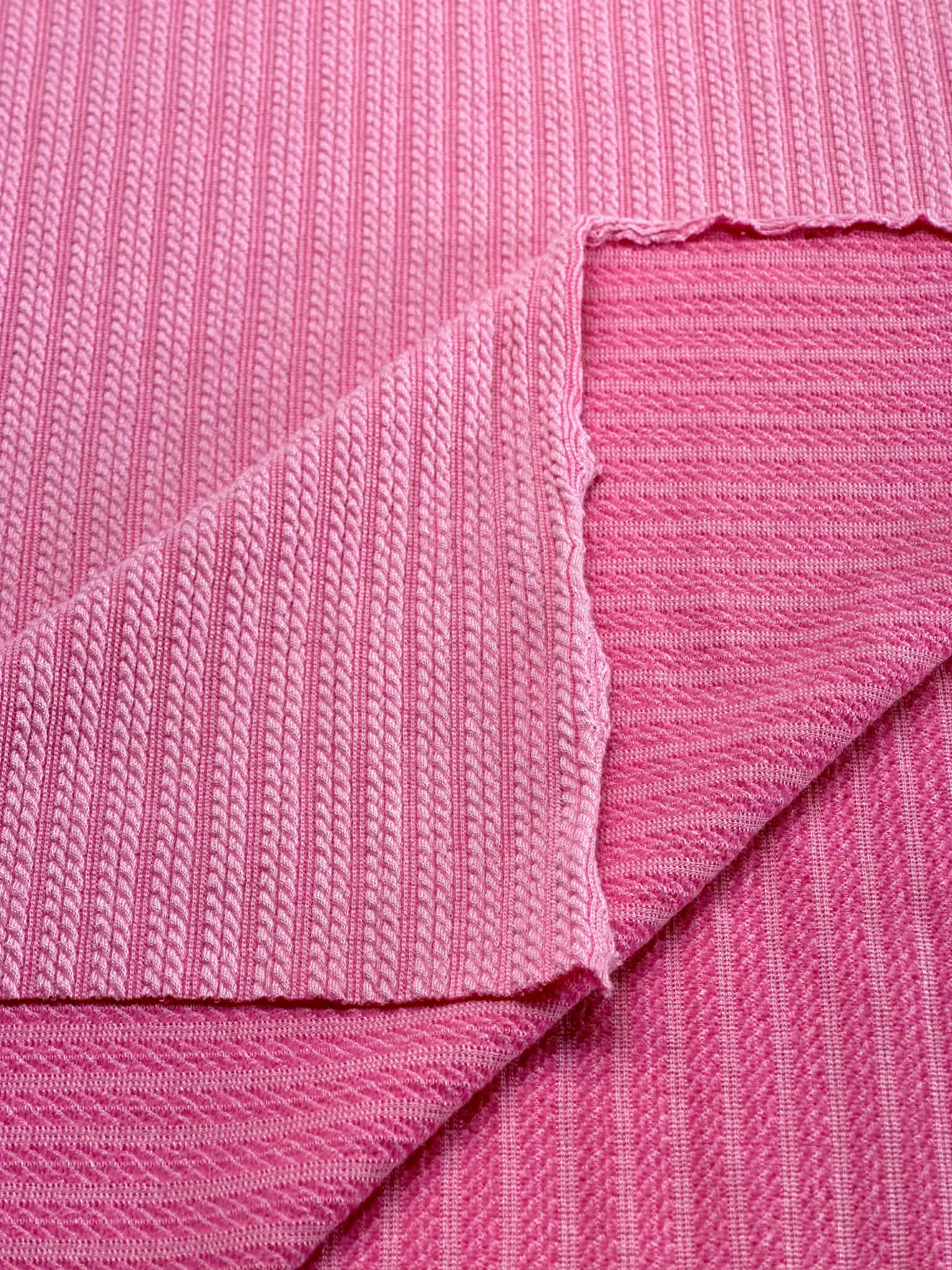(CABLE KNIT) VINTAGE PINK (1)