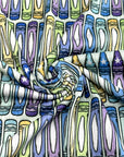 (4X2 YUMMY RIB) MEDIUM CRAYONS ON BLUE