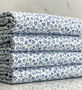 (DBP) TINY BLUE FLOWERS ON OFF WHITE