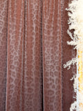 (PU PLEATHER)  BROWN LEOPARD