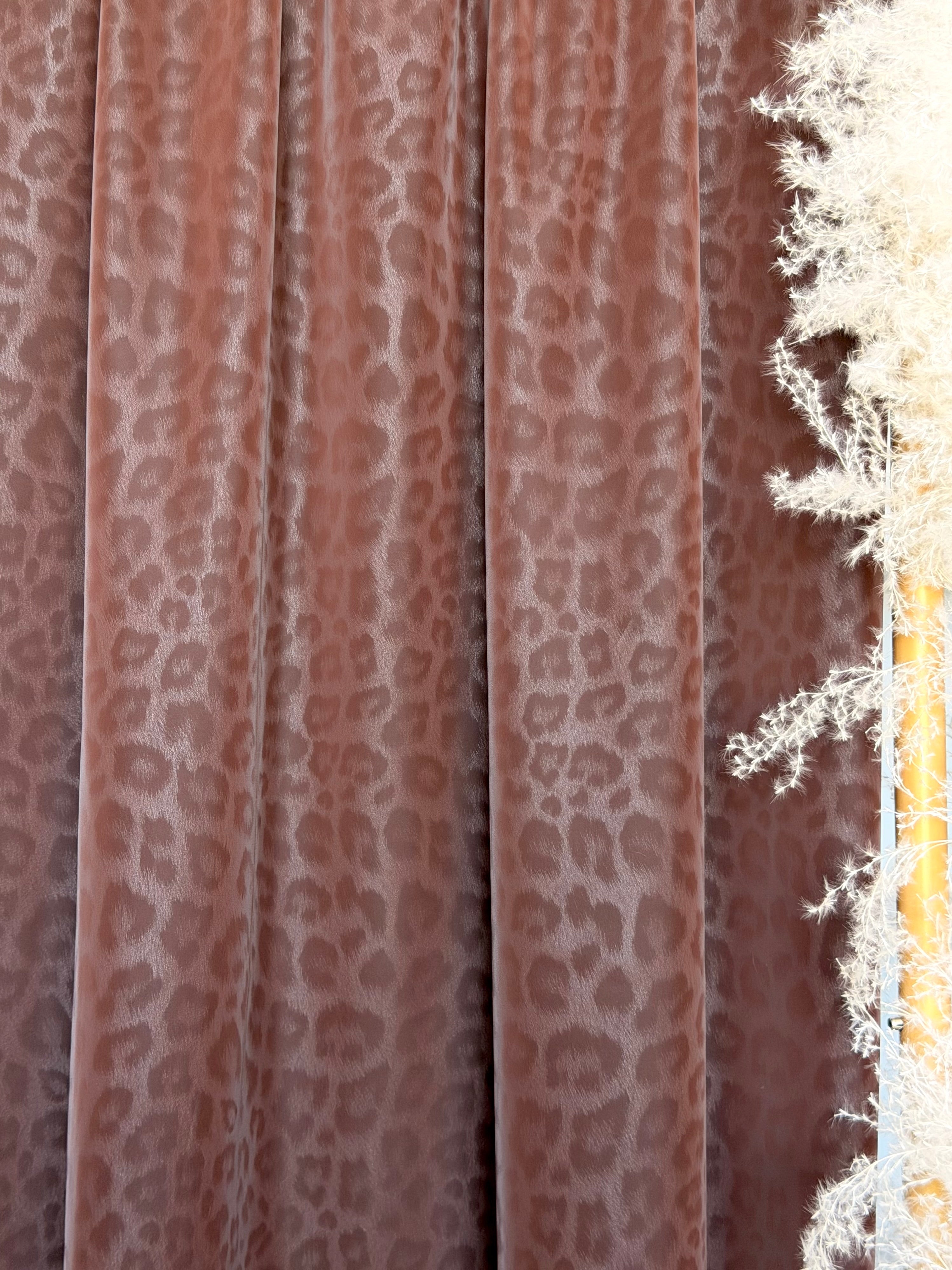 (PU PLEATHER)  BROWN LEOPARD