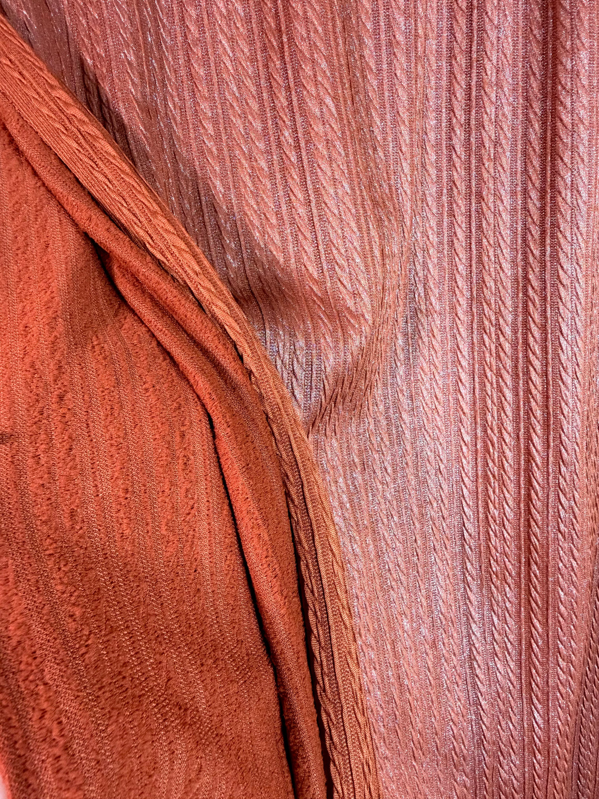 (CABLE KNIT) RUST SHIMMER