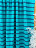 (URBAN RIB) STRIPES ON TURQUOISE