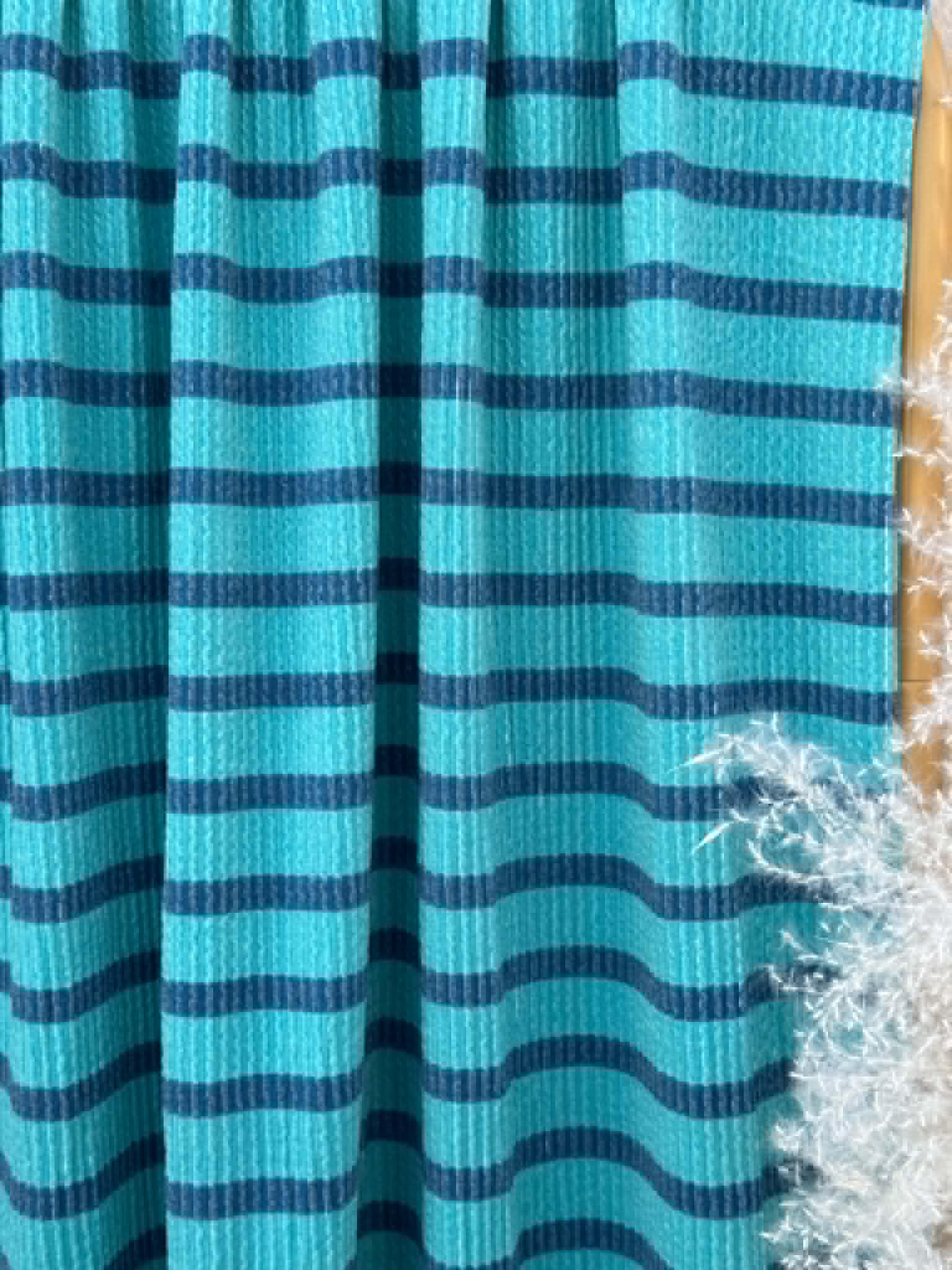 (URBAN RIB) STRIPES ON TURQUOISE