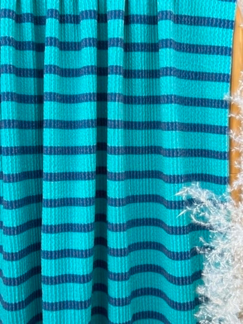 (URBAN RIB) STRIPES ON TURQUOISE