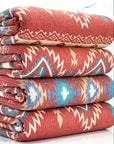 (BELLA RIB) WESTERN PRINT ON RUST