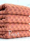 (LOOP TERRY) 3D RUST CHECKERED (1)