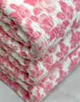(GUAPO KNIT) PRETTY PINK FLORAL ON OFF WHITE