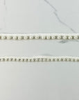 (TRIM) IVORY STRIP WITH PEARLS