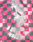 (YUMMY RIB) PINK TIE DYE CHECKERED