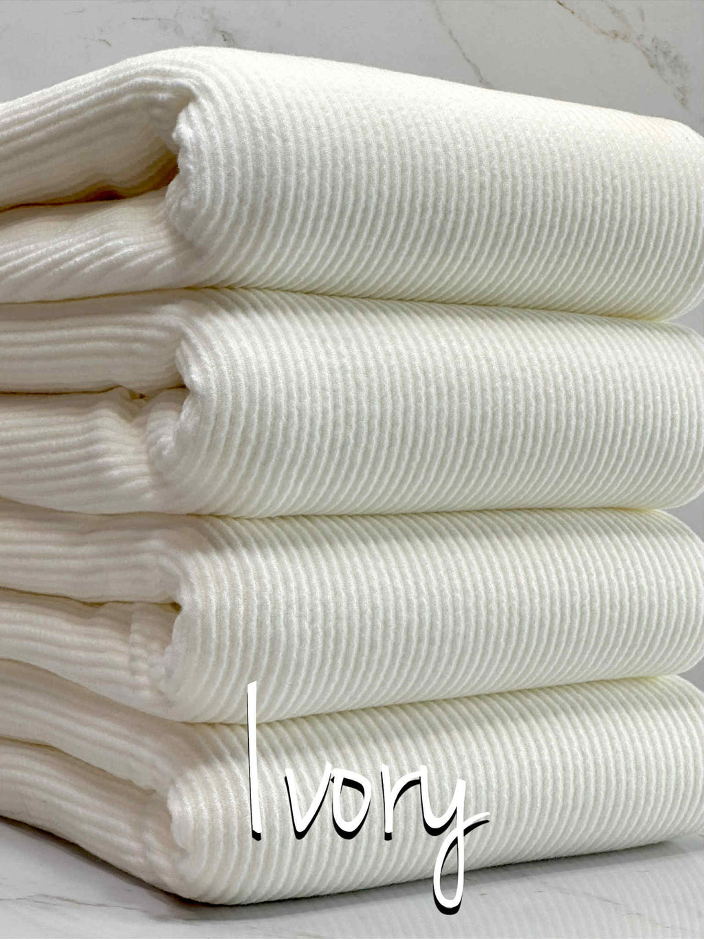 (BRUSHED URBAN RIB) IVORY