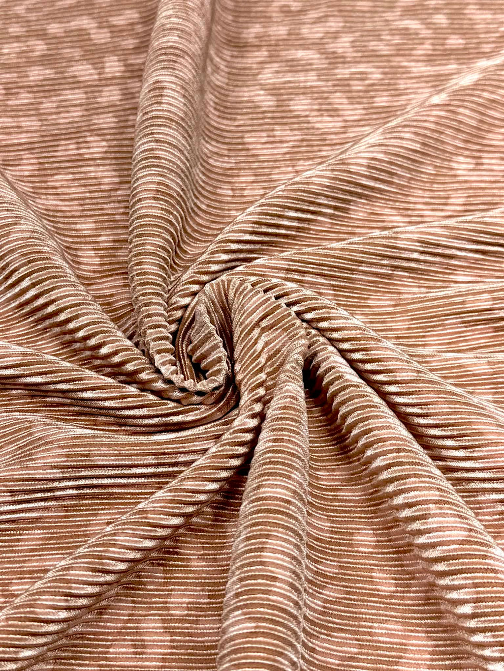 (PLEATED) CHEETAH ON DUSTY ROSE