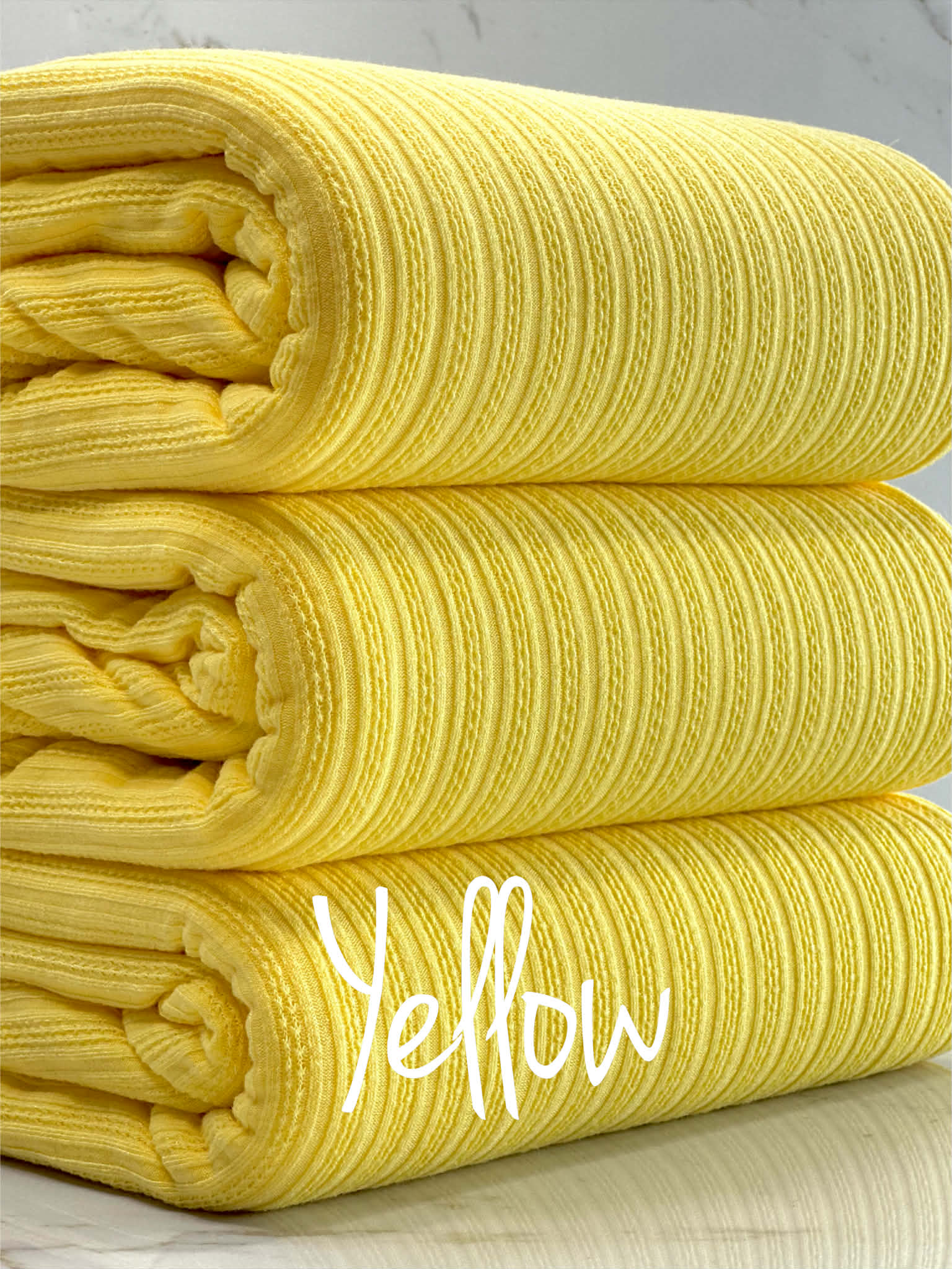 (POINTELLE RIB) YELLOW