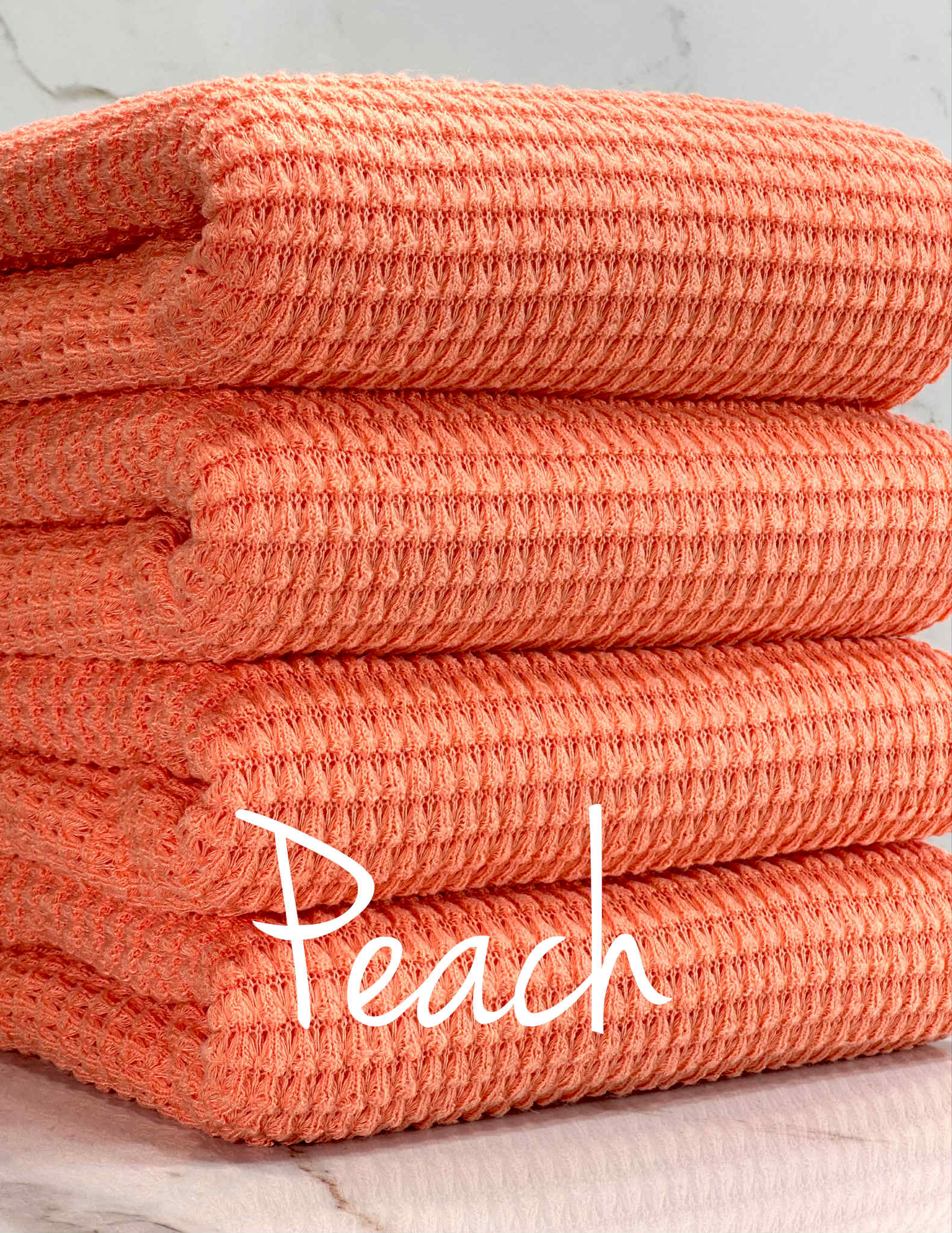 (CHUNKY WAFFFLE) PEACH