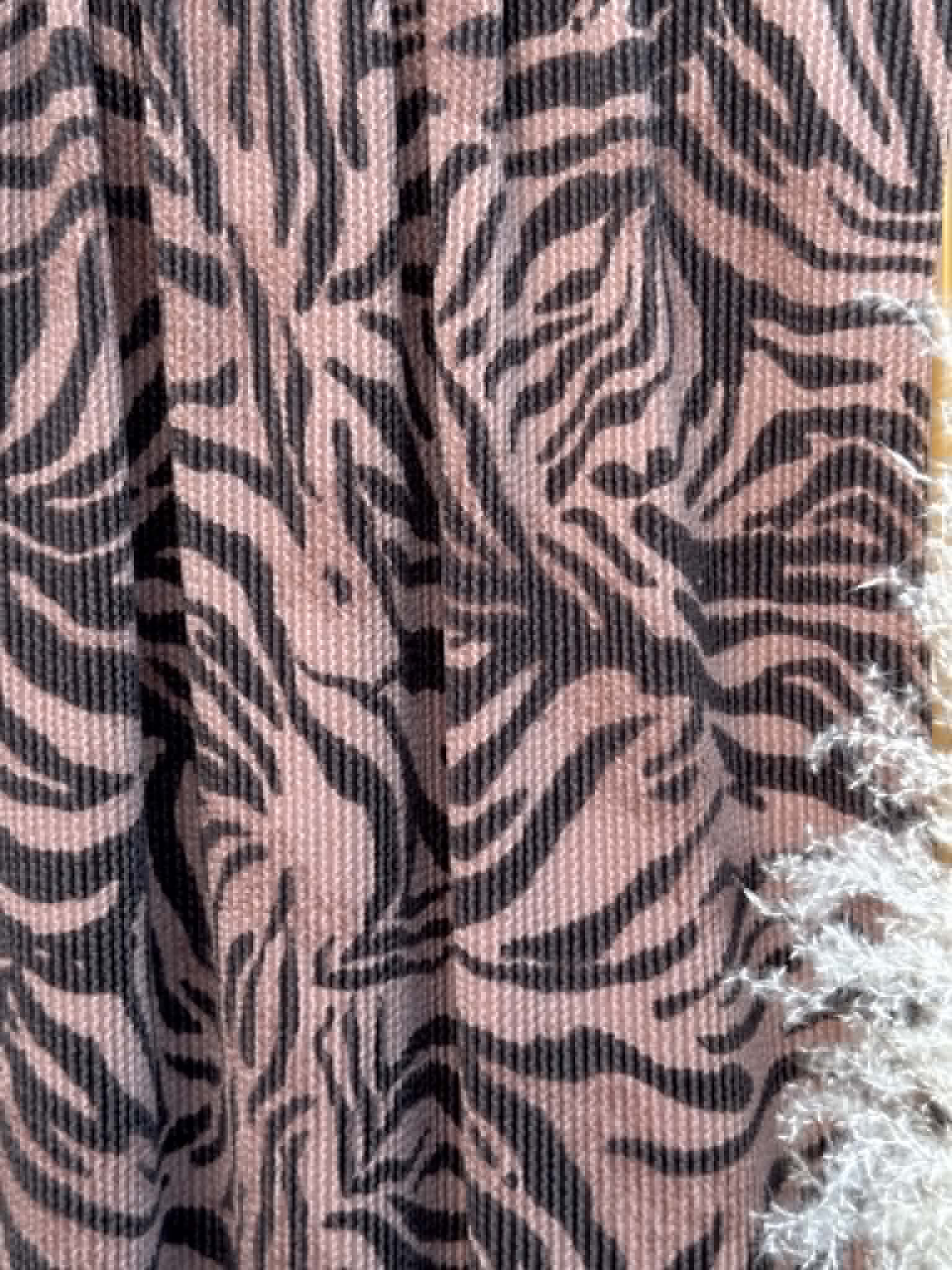 (URBAN RIB) ZEBRA PATTERN ON MOCHA