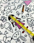 (DBP) LITTLE GIRL SKETCH COLORING ON FABRIC