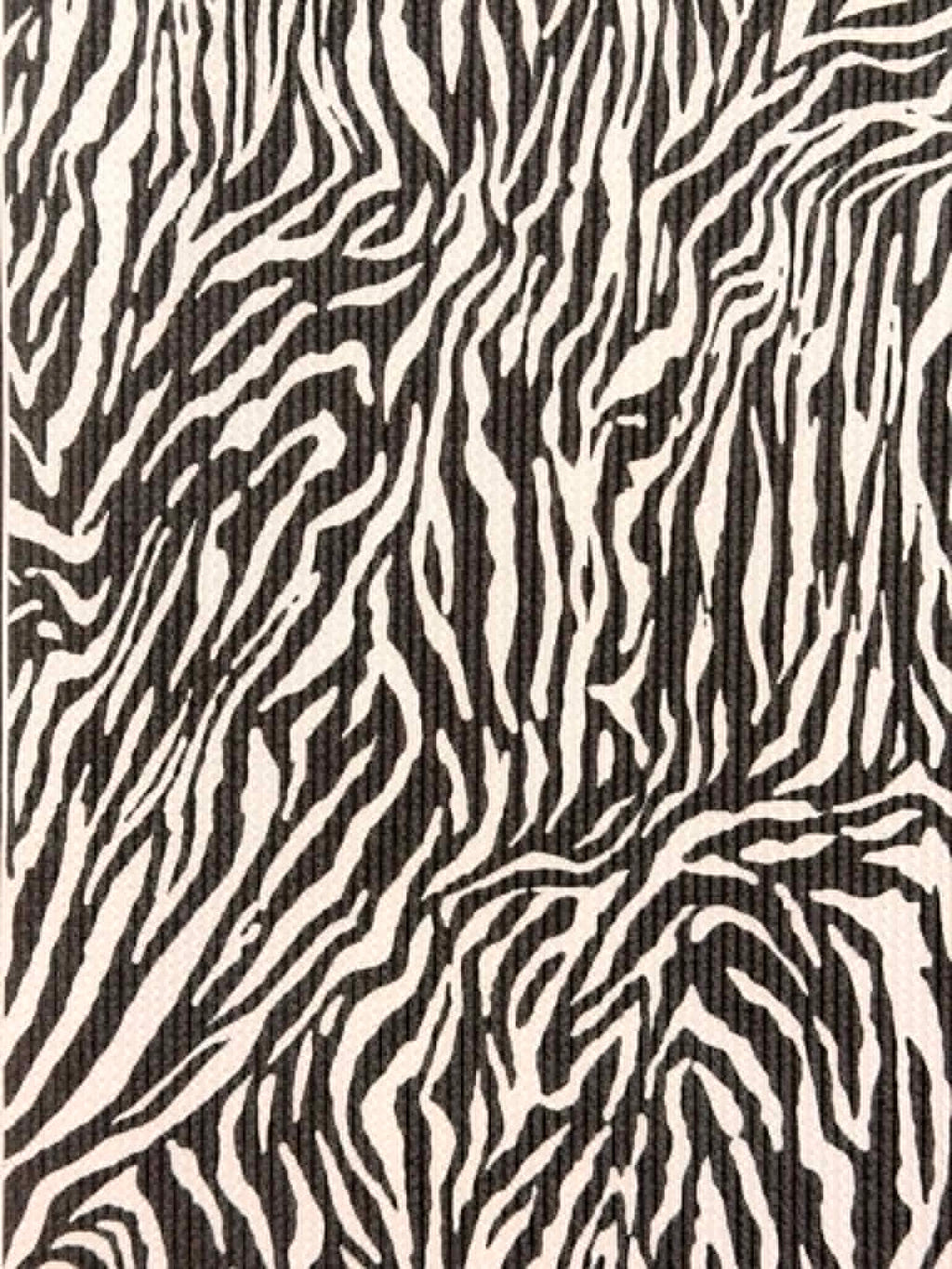 (URBAN RIB) SMALL BLACK ZEBRA ON OFF WHITE