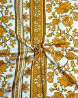 (DBP) GOLD FLORAL PATTERN ON IVORY