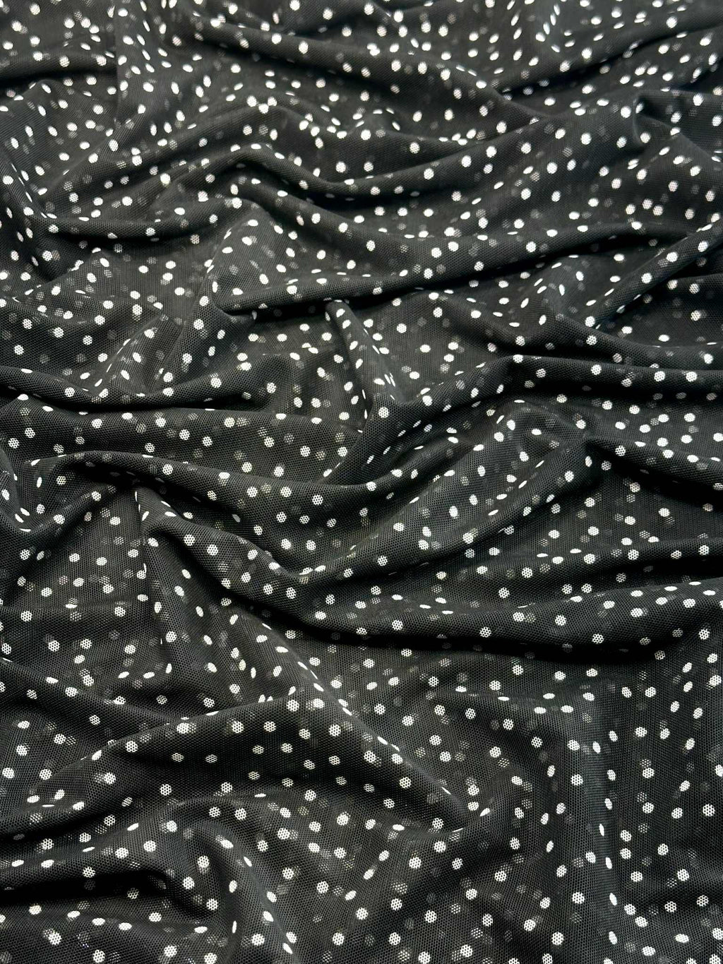 (MESH) TINY WHITE DOTS ON BLACK (4)