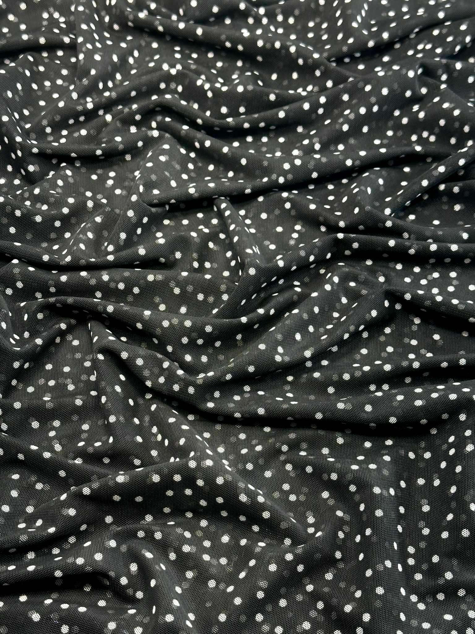 (MESH) TINY WHITE DOTS ON BLACK (4)