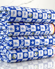 (FRENCH TERRY) ROYAL BLUE GAMER CHECKERED PRINT