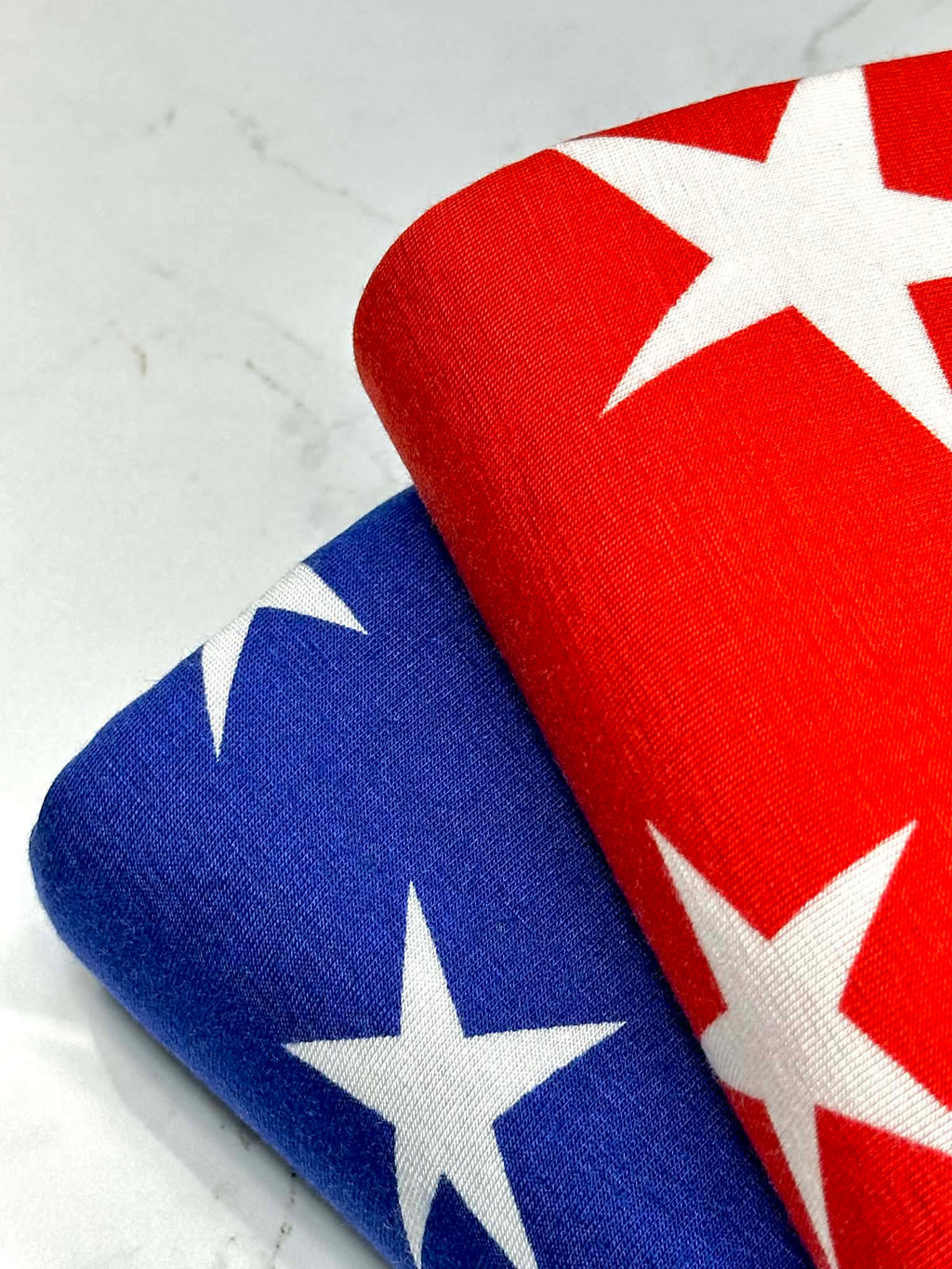 (RAYON MODAL) OFF WHITE STARS ON ROYAL