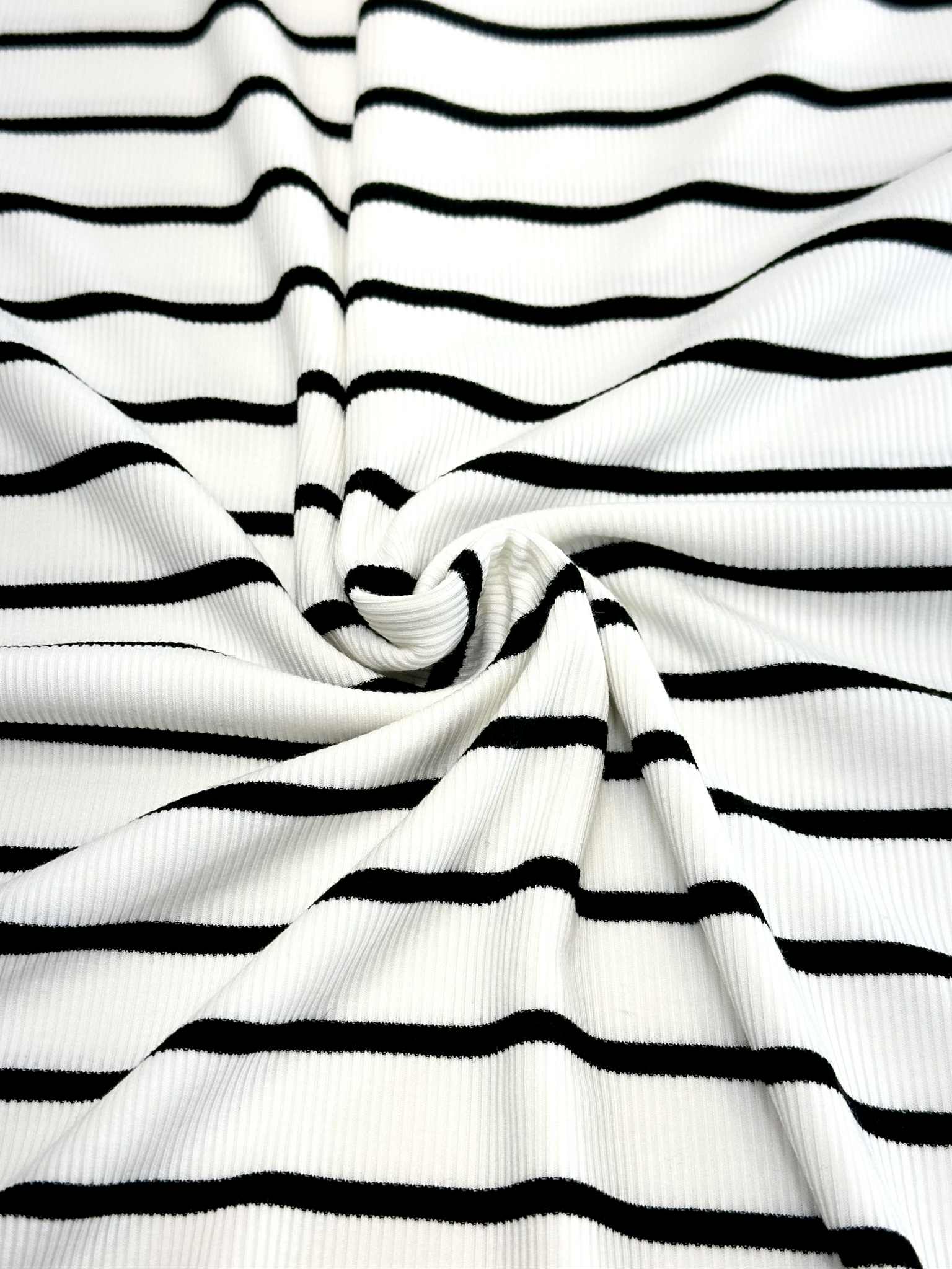 (2X2 YUMMY RIB) BLACK STRIPES ON OFF WHITE (2)