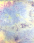(FRENCH TERRY) BLUE, YELLOW AND PURPLE TIE DYE