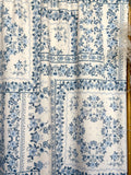 (FRENCH TERRY BRUSHED) DENIM FLORAL GARDEN