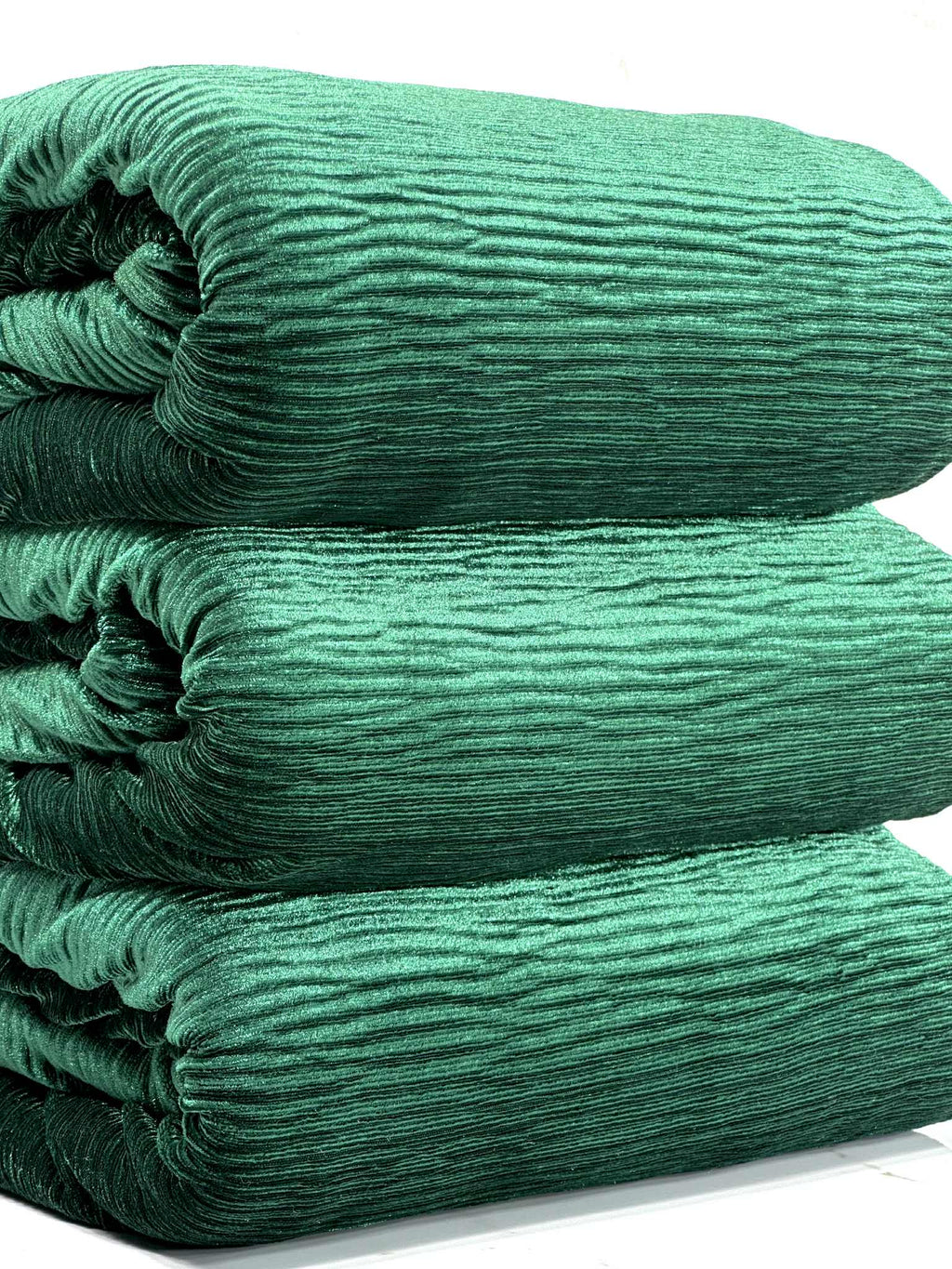 (VELVET PLEATED) EMERALD (2)