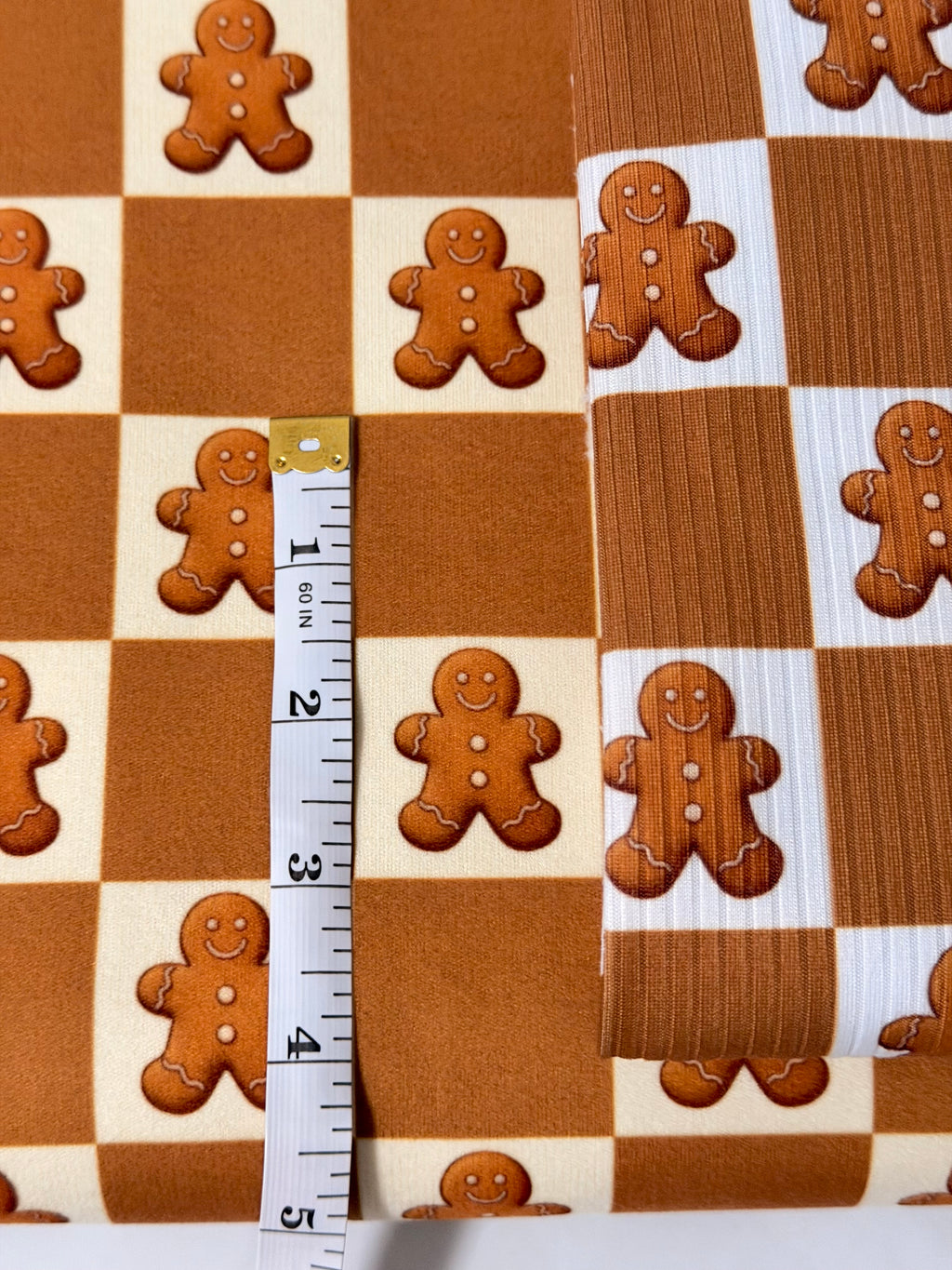 (CORDUROY BRUSHED) GINGERBREAD CHECKMATE