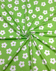 (DBP) SMALL OFF WHITE DAISIES ON GREEN