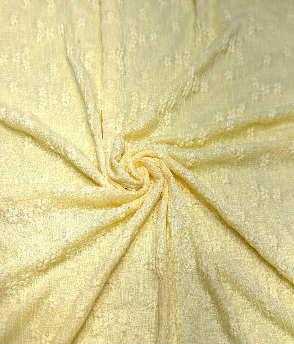 (LACE) 3D YELLOW FLOWER PATTERN