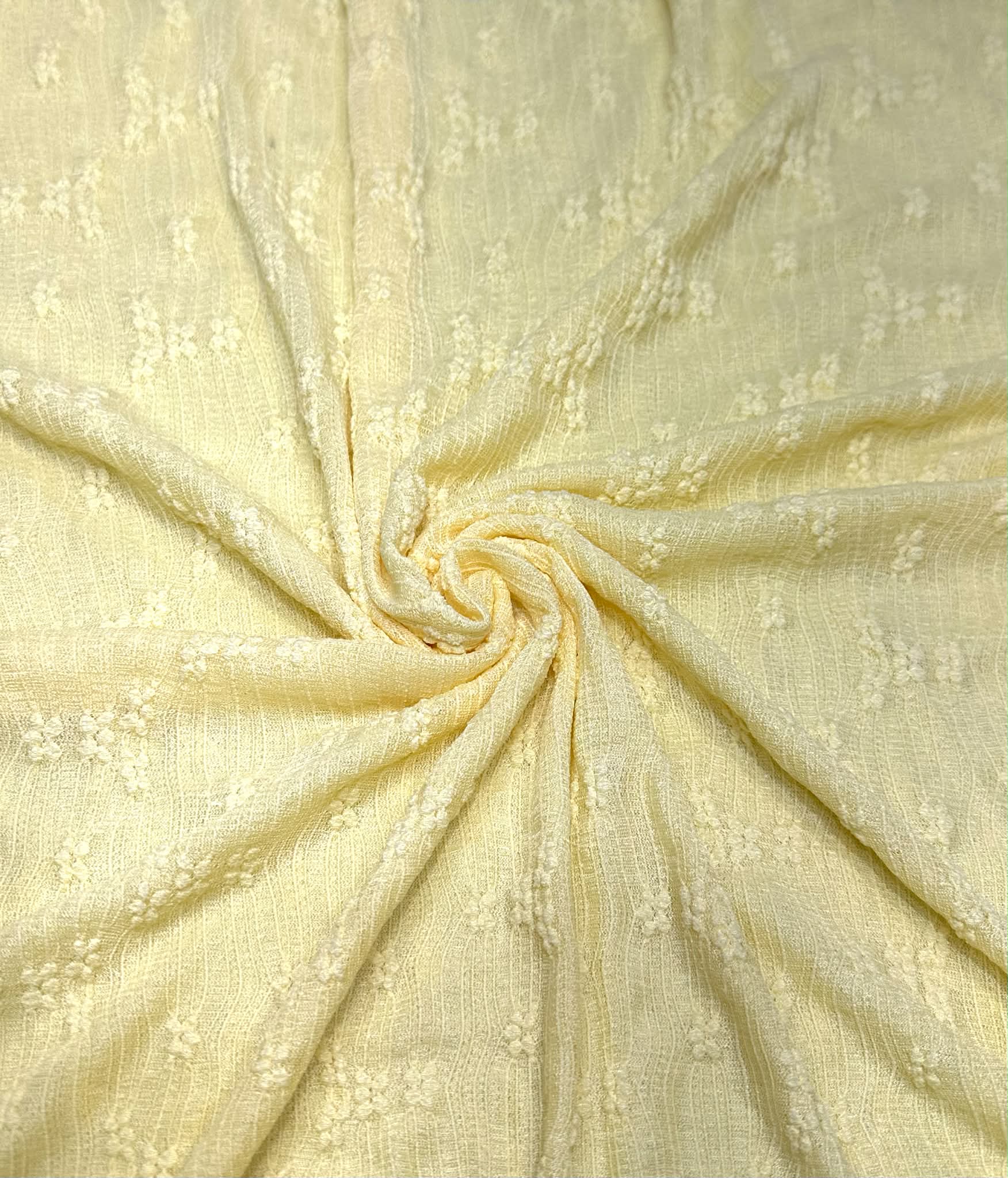 (LACE) 3D YELLOW FLOWER PATTERN