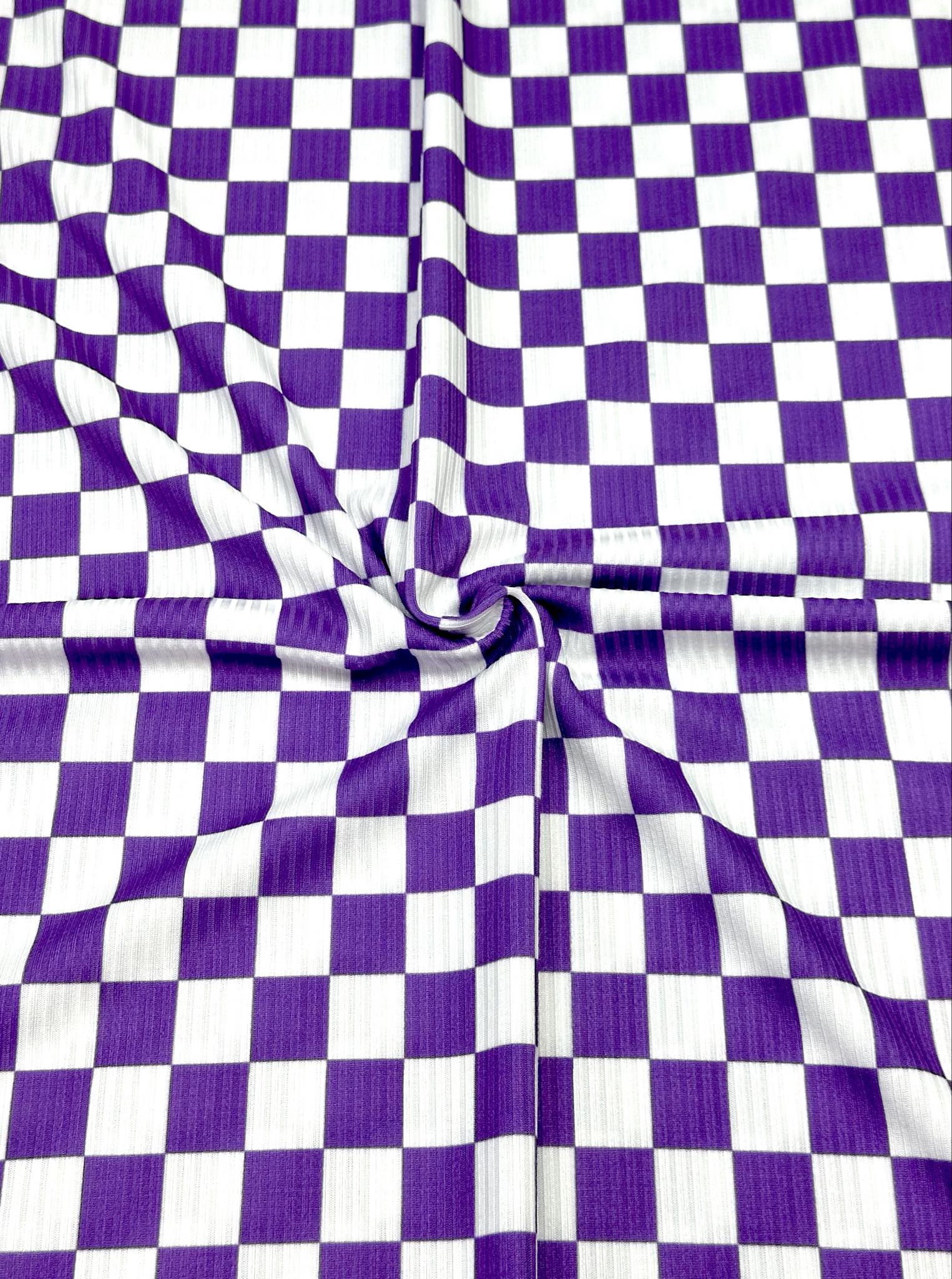 (YUMMY RIB) PURPLE AND OFF WHITE CHECKERED (1)