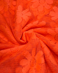 (LACE) BRIGHT ORANGE DAISIES