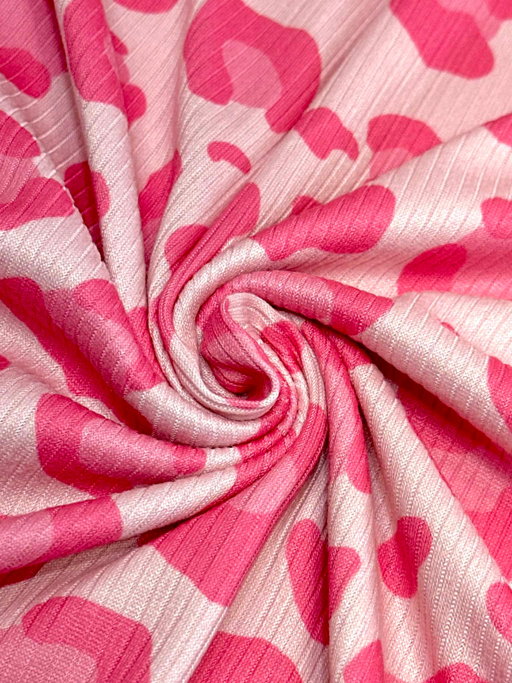 (4X2 YUMMY RIB) PINK CHEETAH ON LIGHT PINK