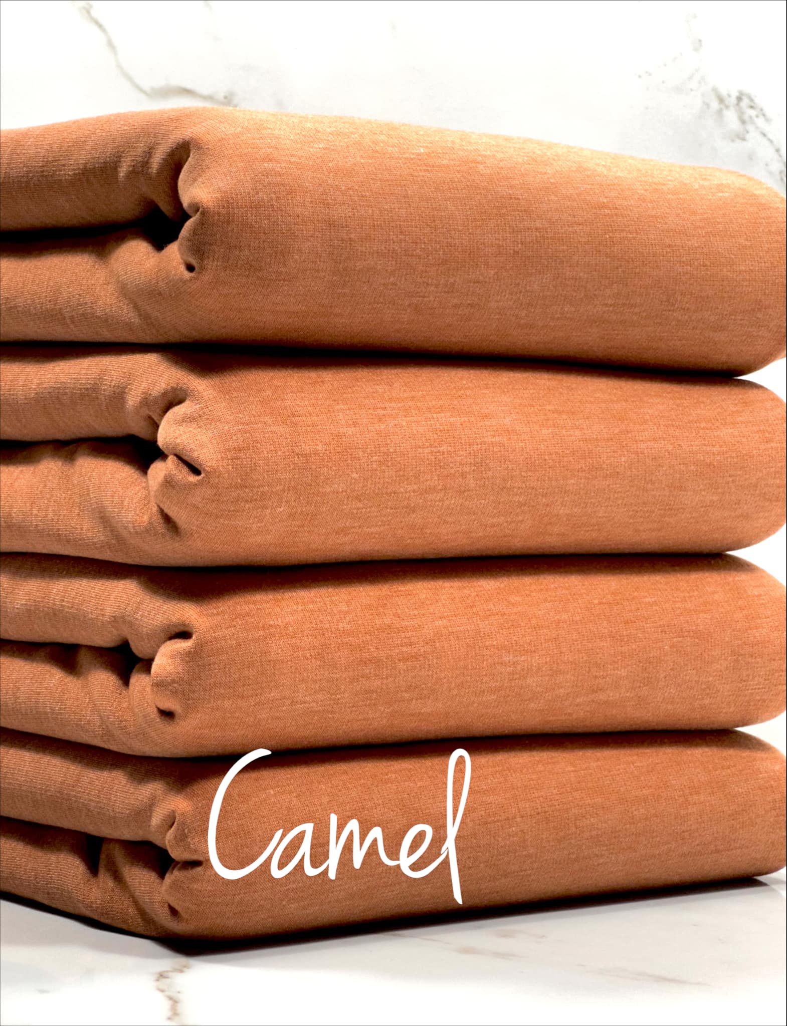 (FRENCH TERRY BRUSHED) CAMEL