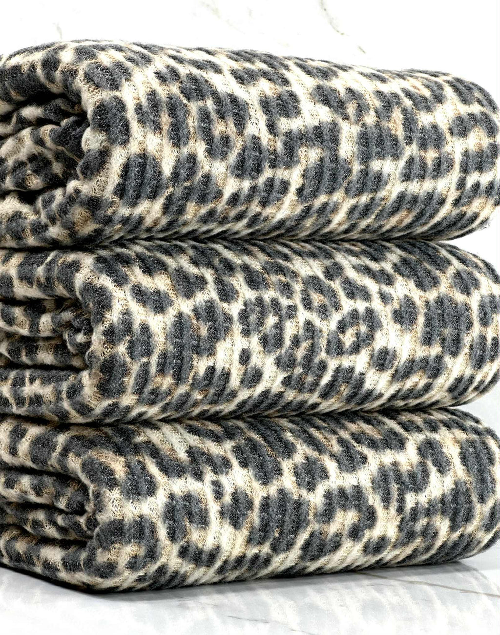 (WAFFLE BRUSHED) LEOPARD PRINT