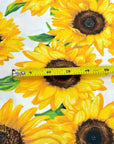 (DBP) BIG SUNFLOWERS ON OFF WHITE