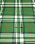 (4X2 RIB) GREEN, RED, AND OFF WHITE PLAID