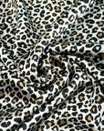 (SATIN) TINY CARAMEL CHEETAH ON TAUPE