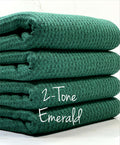 (WAFFLE BRUSHED) 2- TONE EMERALD