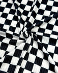 (YUMMY RIB) BLACK AND OFF WHITE CHECKERED (2)