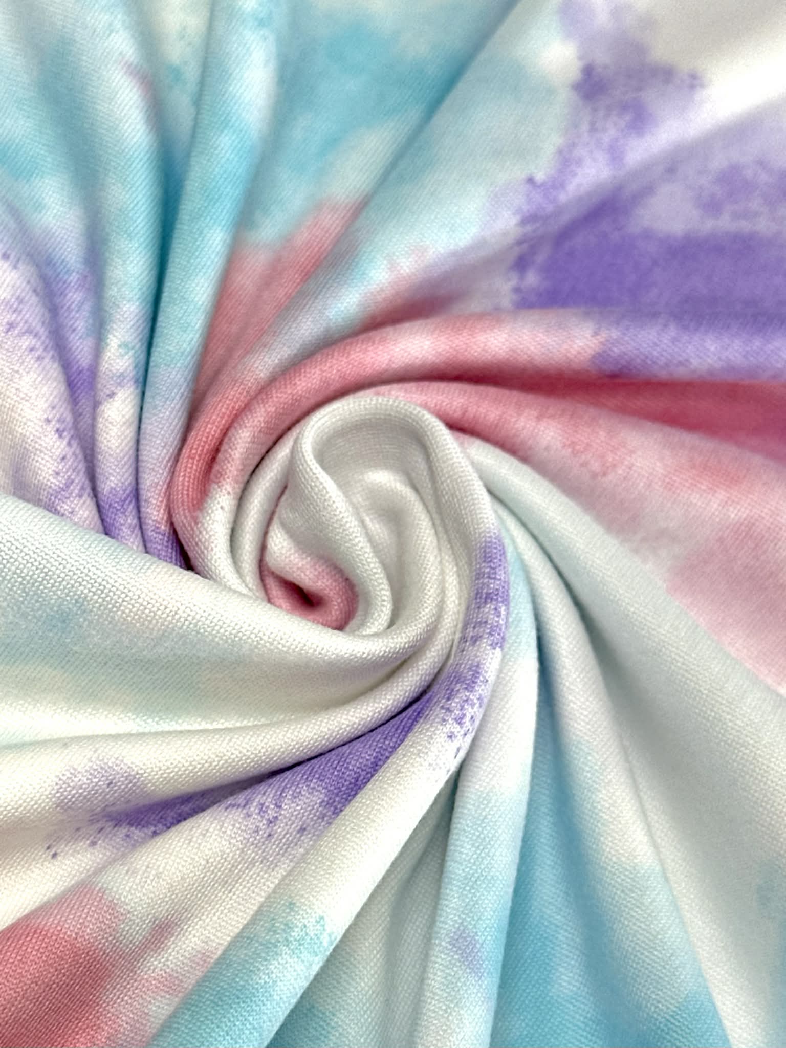 (DBP) PINK, LAVENDER AND BLUE TIE DYE