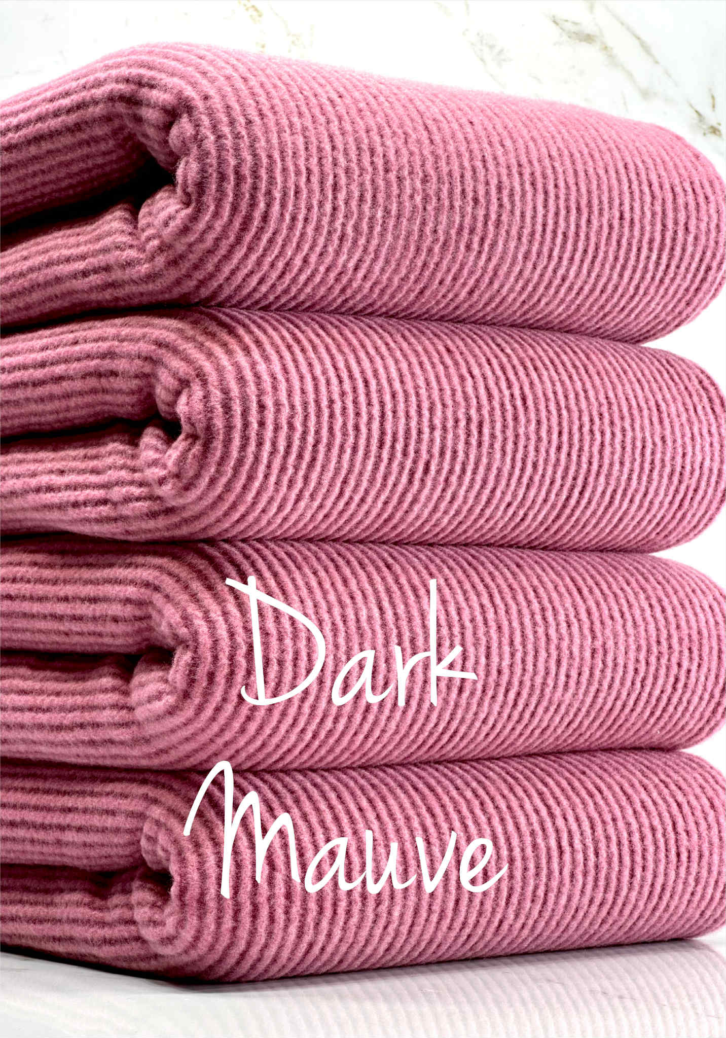 (BRUSHED URBAN RIB) DARK MAUVE