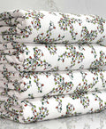 (4X2 RIB) CHRISTMAS LIGHT BOWS ON OFF WHITE