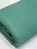 (RAYON MODAL) OFF WHITE STRIPES ON GREEN (3)